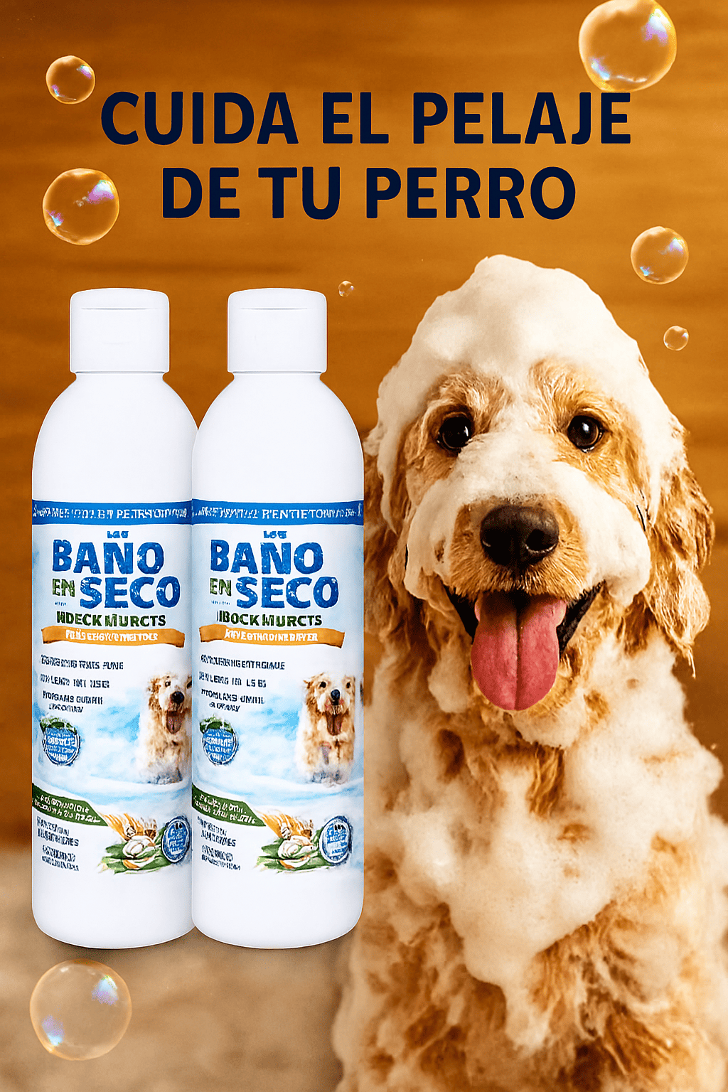 Pack X2 Baño En Seco Para Perros-Limpieza Rapida  sin Agua y sin Estrés