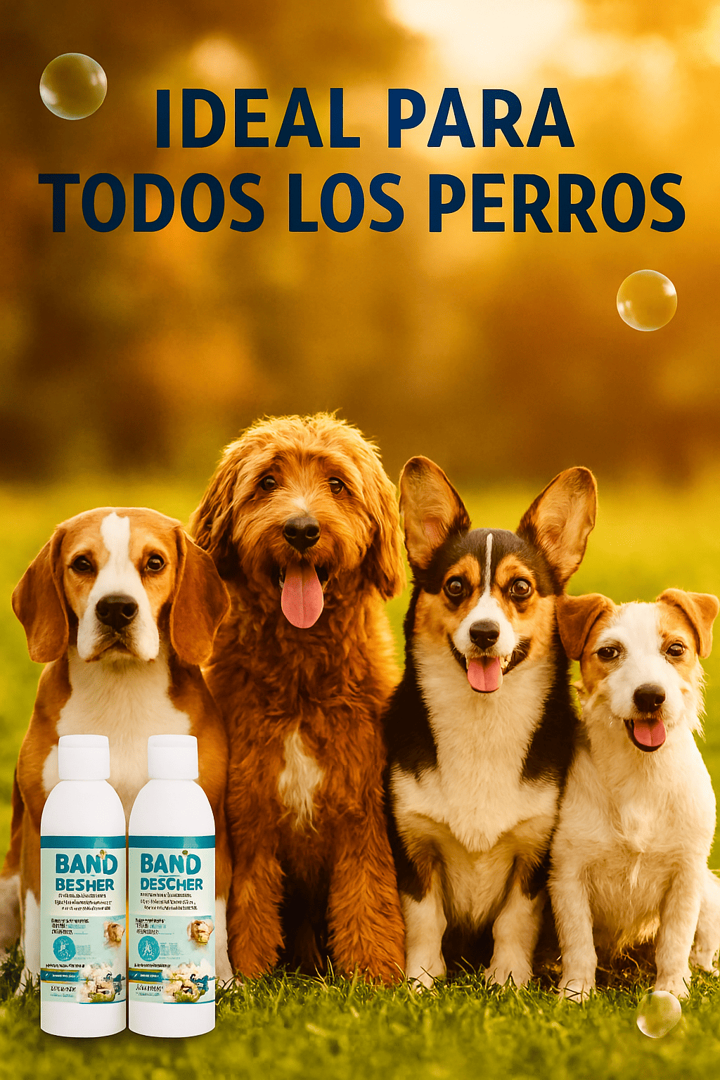 Pack X2 Baño En Seco Para Perros-Limpieza Rapida  sin Agua y sin Estrés